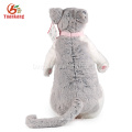 ICTI 30cm plush cat toy long leg cat of plush toy lifelike plush toy